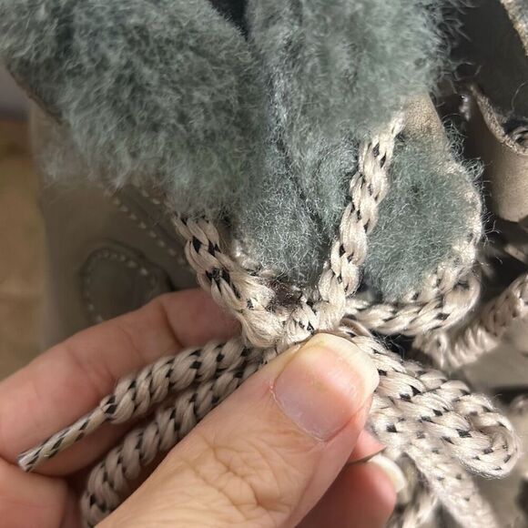 Emu‎ Australia Preston charcoal lug boots ankle lace up boots warm cozy - Picture 9 of 10